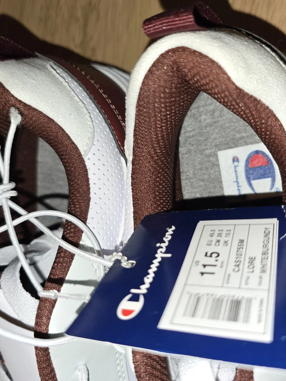 CHAMPION MENS SHOES MAROON/WHITE SIZE 11.5 BRAND NEW/NO BOX/CASUAL/SPORTS